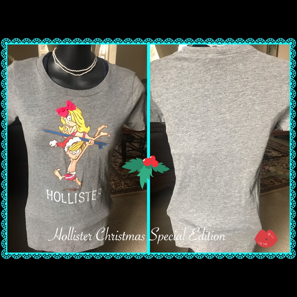 Y2K Hollister Christmas graphic tee short sleeve